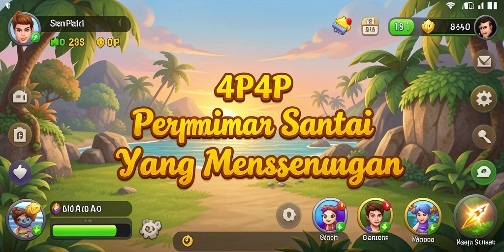 Tampilan gameplay 4P4P yang menarik dan seru.