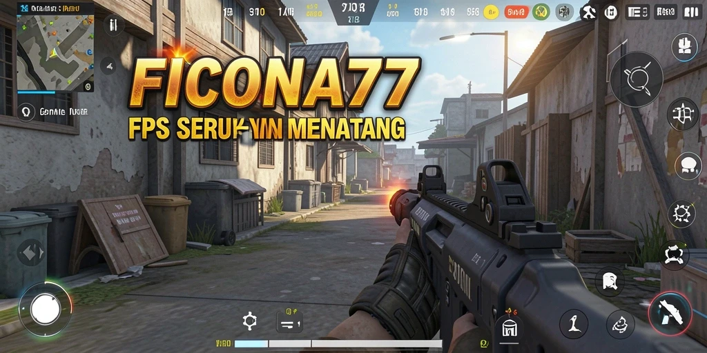 Tampilan gameplay seru FIONA77 di mode FPS.