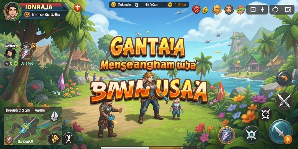 Screenshot menampilkan gameplay seru dari IDNRAJA.
