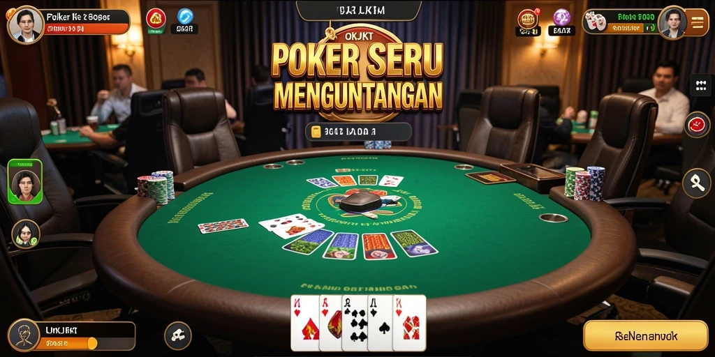Tampilan gameplay seru dan mendebarkan di OKJKT.