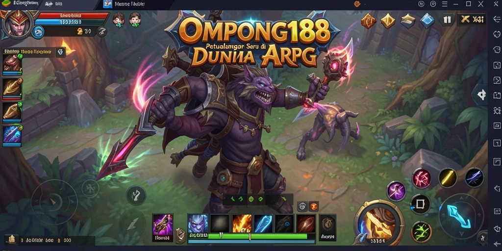 Tampilan gameplay menakjubkan dari OMPONG188 dengan aksi ARPG yang intens.