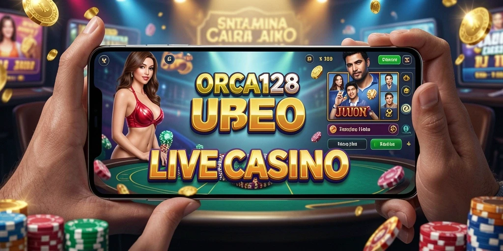 Gameplay menarik di aplikasi Live Casino ORCA128 dengan dealer langsung.