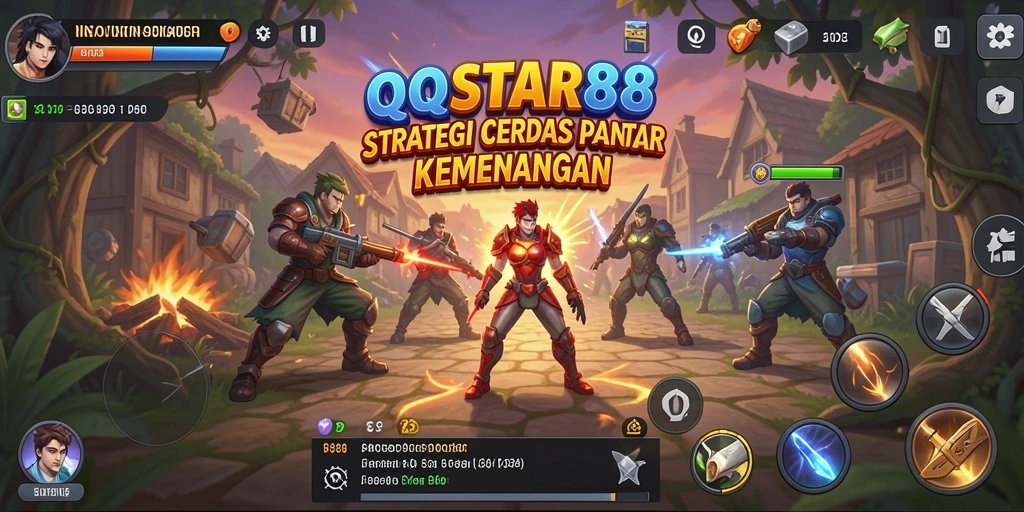Screenshot gameplay <strong>QQSTAR88</strong> yang menampilkan strategi pertempuran yang mendebarkan.