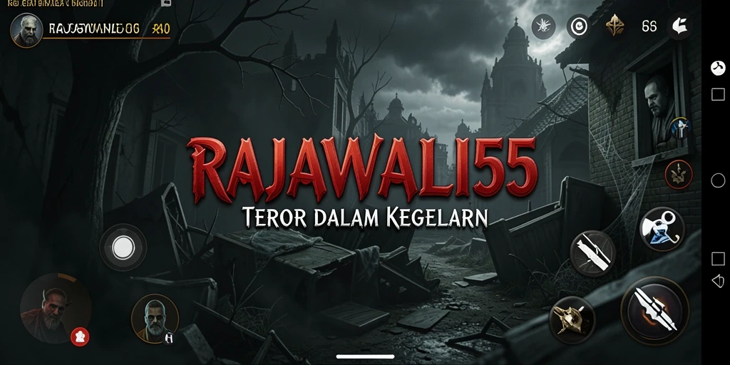 Screenshot gameplay menampilkan suasana mencekam dalam RAJAWALI55.