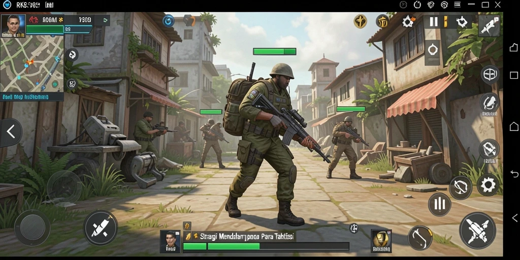 Screenshot RK88 menampilkan aksi taktis dalam pertempuran strategi.